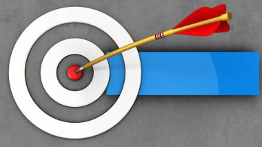 oklu beyaz hedef gösteren resim