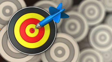 dart ile yuvarlak hedef 