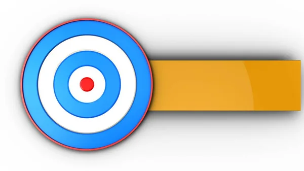 Illustration of blue target — Stock Photo, Image