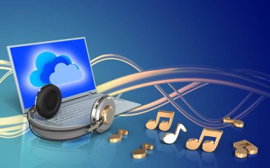 dizüstü bilgisayar arka plan üzerinde gösterimi 