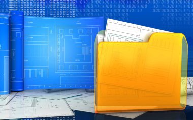 klasör ile rulo çizim çizimi 