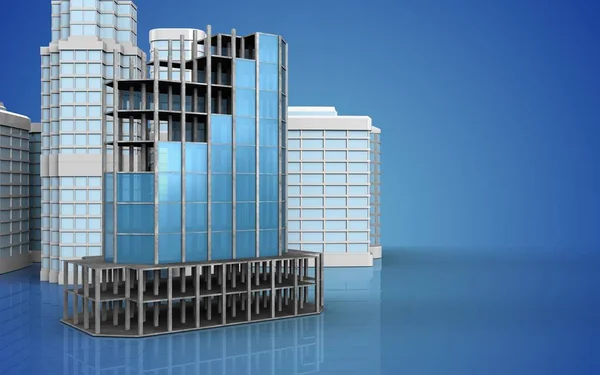 Modern gebouw frame — Stockfoto