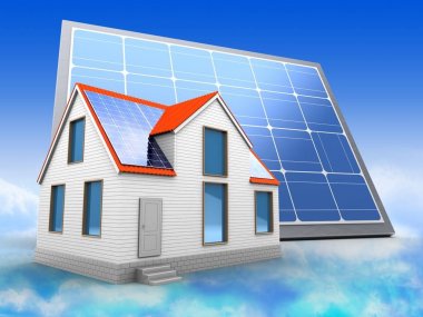  resimde güneş paneli