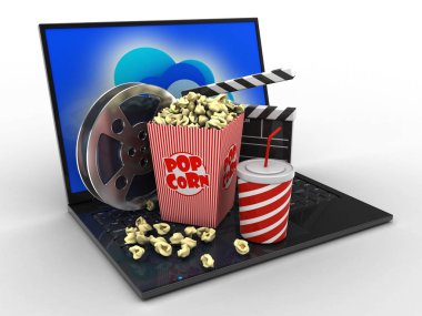  dizüstü bilgisayar arka plan üzerinde gösterimi