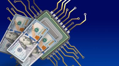  cpu resimde arka plan üzerinde