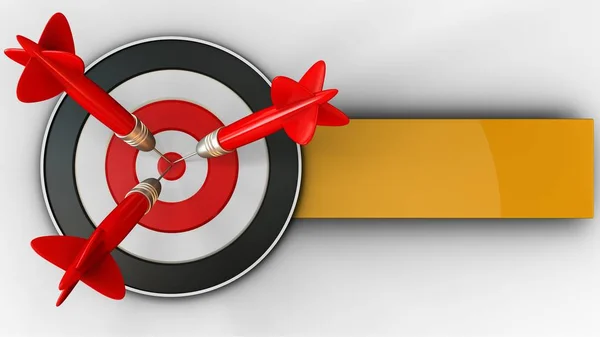 Illustration of  target  over  background — Stock Photo, Image