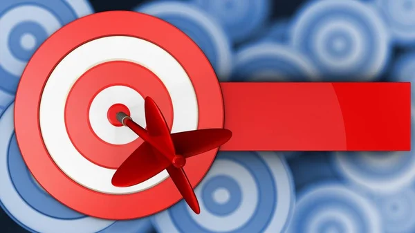 Illustration of  target  over  background — Stock Photo, Image