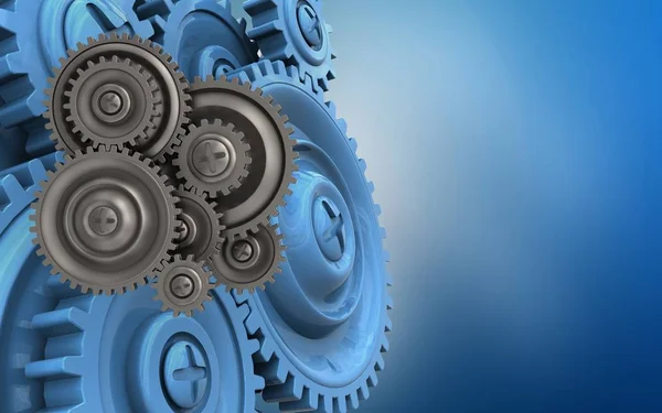 Illustration of gear  over  background — Stock Photo, Image