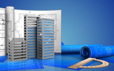 Şehir binalar inşaat