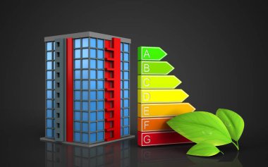  siyah arka plan üzerinde bina