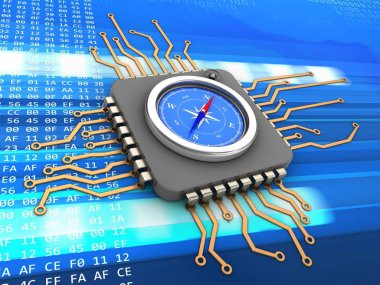  İşlemci kodu arka plan üzerinde