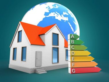  Evin üzerinde mavi arka plan resmi 