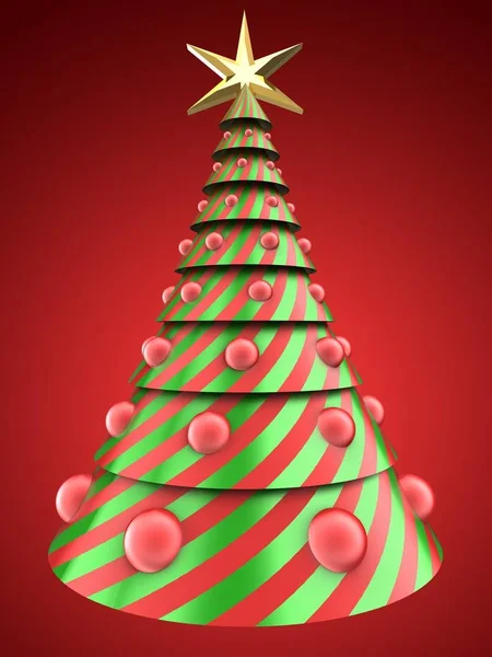 Illustration of Christmas tree — Stock Photo, Image