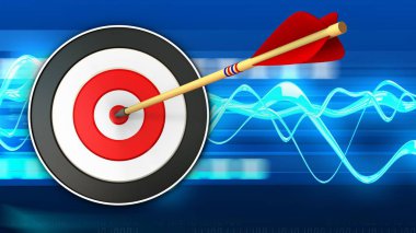 ok ile hedef gösteren resim