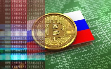 bitcoin arka plan üzerinde gösterimi