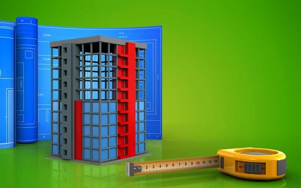 Ilustración de la construcción de edificios — Foto de Stock