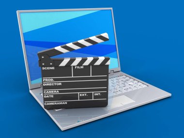  dizüstü bilgisayar arka plan üzerinde gösterimi