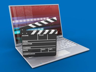  dizüstü bilgisayar arka plan üzerinde gösterimi