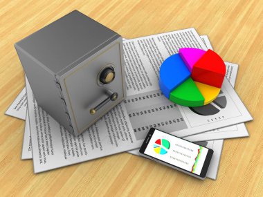 belgeleri arka plan üzerinde gösterimi