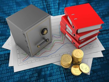 Diyagram kağıtları ve güvenli 