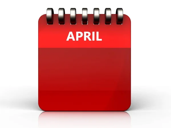 Calendar over white background — Stock Photo, Image