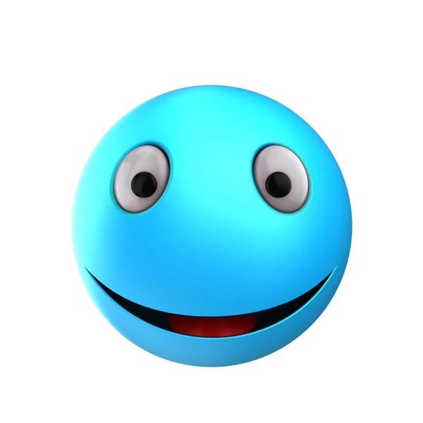 Emoticon Lächeln über Hintergrund — Stockfoto