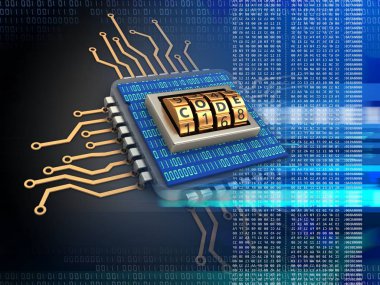  arka plan üzerinde elektronik mikroişlemci