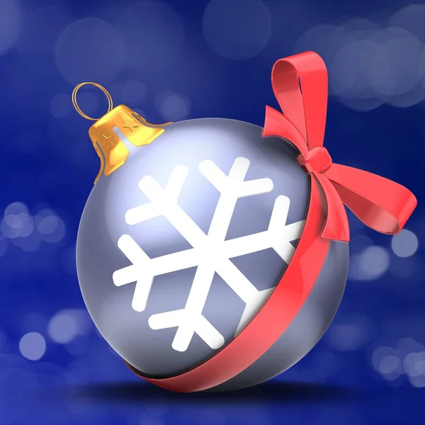 Ilustrace vánoční koule — Stock fotografie