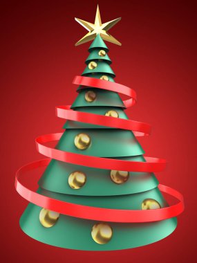  xmas ağacı arka plan üzerinde gösterimi 