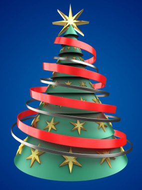  xmas ağacı arka plan üzerinde gösterimi 