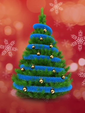 Noel ağacı arka plan üzerinde