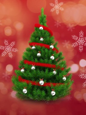 Noel ağacı arka plan üzerinde