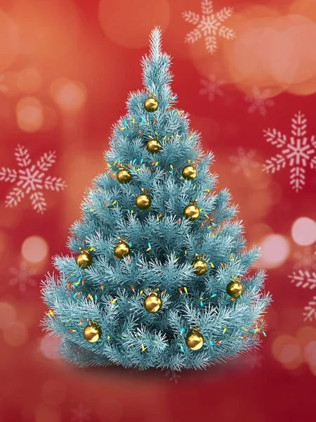 Christmas tree over background — Stock Photo, Image