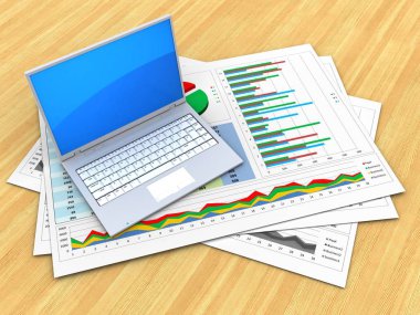 illüstrasyon iş belgelerinin