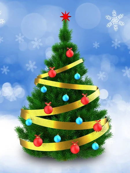 Illustration of  Christmas tree — Stock Photo, Image