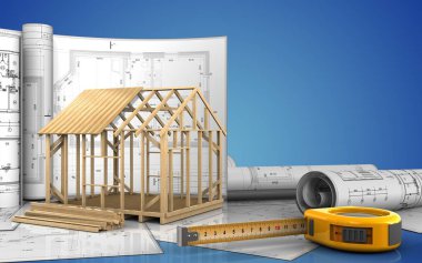  çerçeve ev çizimi