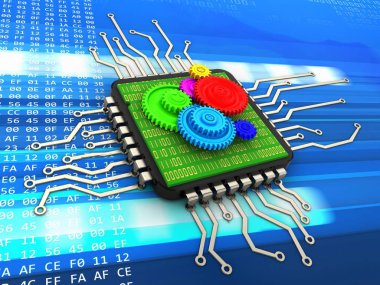 bilgisayar arka plan üzerinde gösterimi