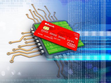  Elektronik mikroişlemci çizimi 