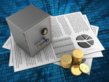  belgeleri arka plan üzerinde gösterimi