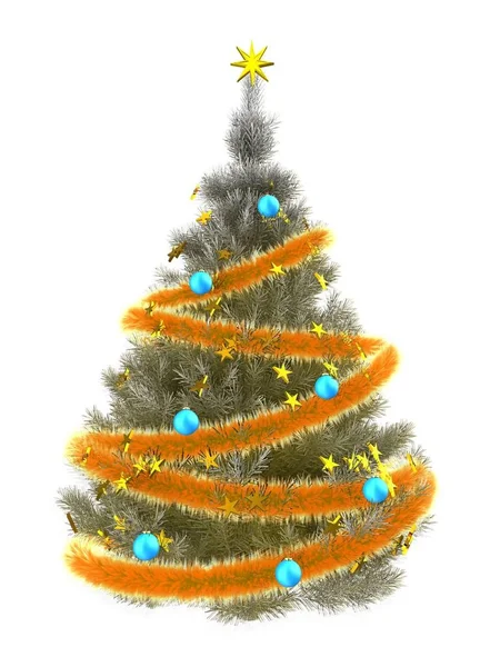 Ilustração da árvore de Natal — Fotografia de Stock