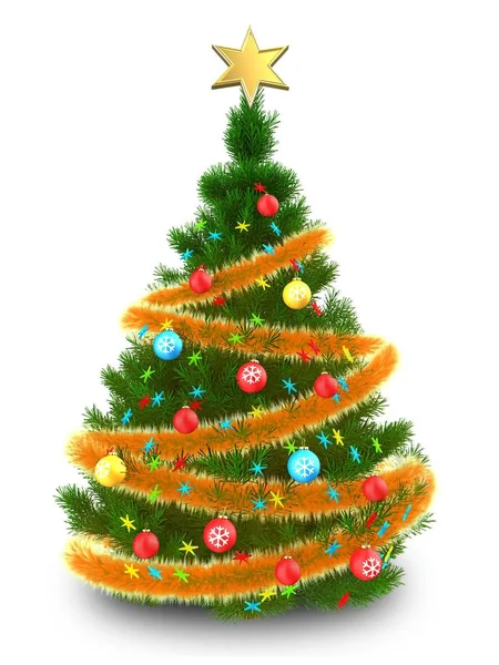 Ilustración del árbol de Navidad — Foto de Stock