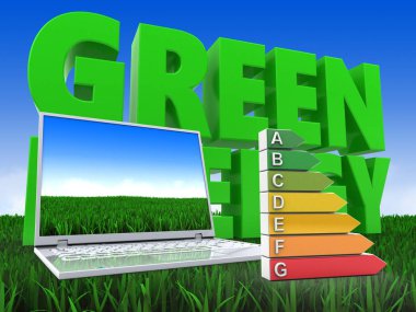 bilgisayar arka plan üzerinde gösterimi