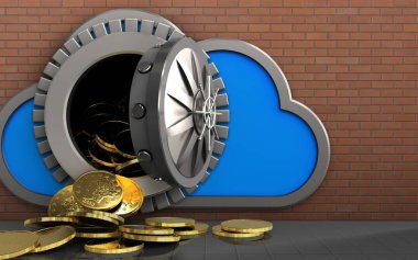 bulut üzerinde arka plan resmi