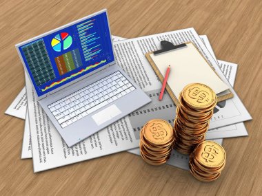  belgeleri arka plan üzerinde gösterimi