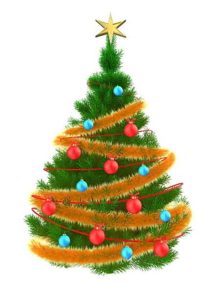 Ilustración del árbol de Navidad — Foto de Stock