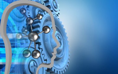  molekül arka plan üzerinde gösterimi