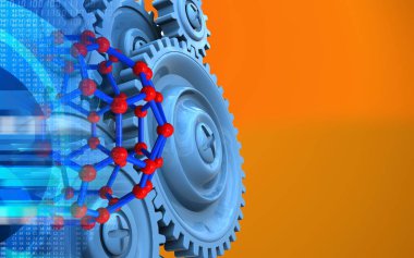  Moleküler yapısının resmini