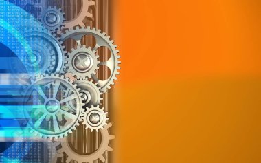 Gears'ı arka plan üzerinde gösterimi