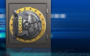 metal güvenli illüstrasyon