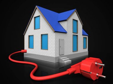  ev arka plan üzerinde gösterimi